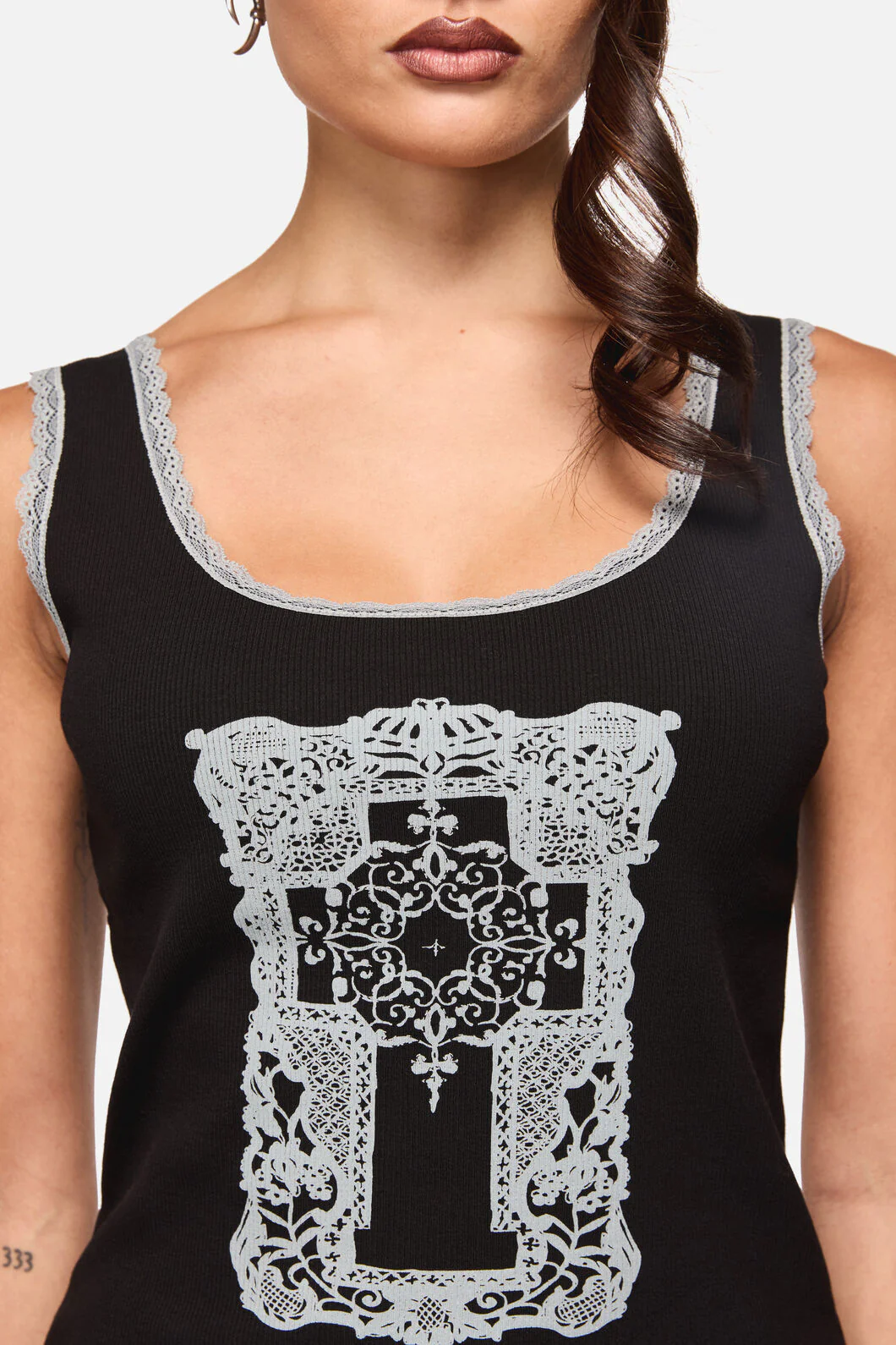 Confessions Lace Singlet - Image 7