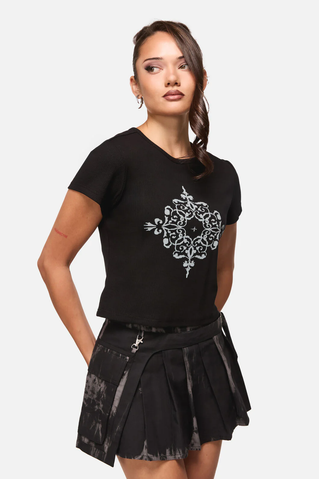 Confessions Ribbed Baby Tee - Image 2