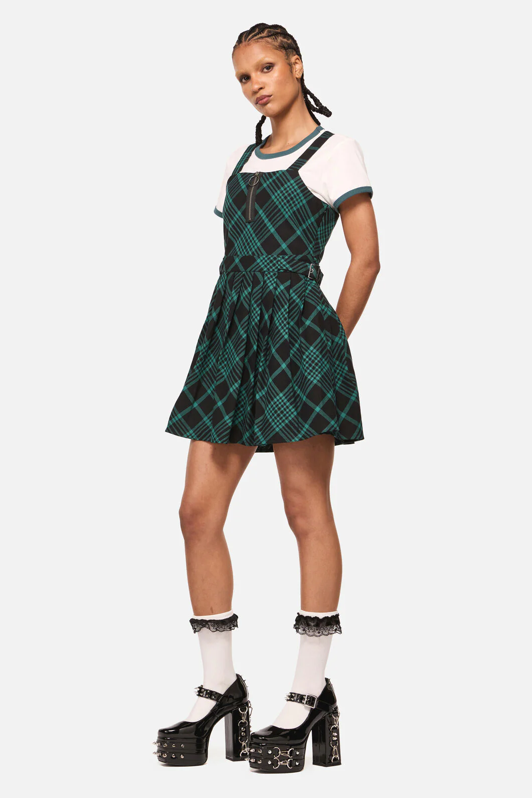 Conjuring Goth Tartan Pinafore - Image 3