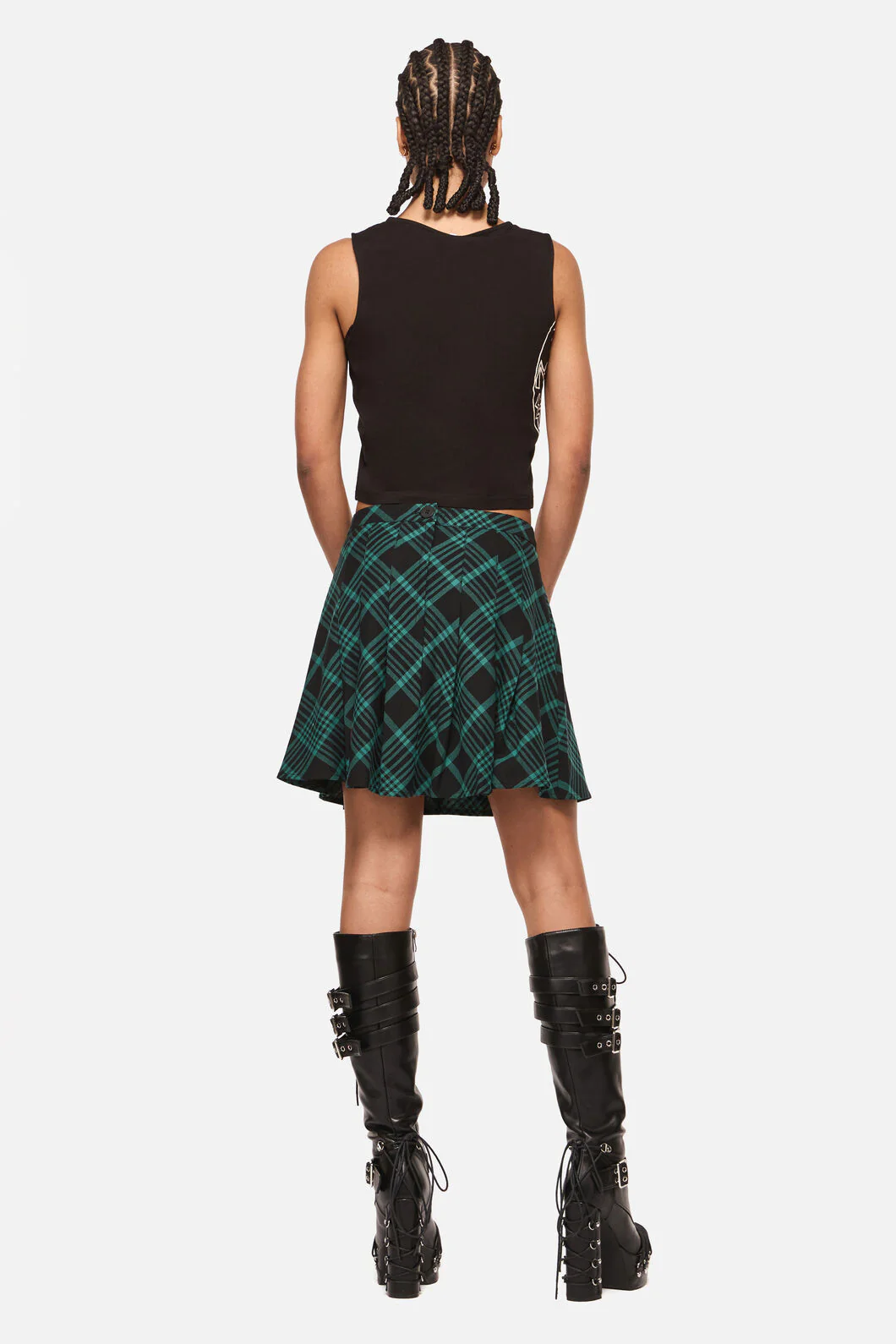 Conjuring Tartan Goth Skirt - Image 4