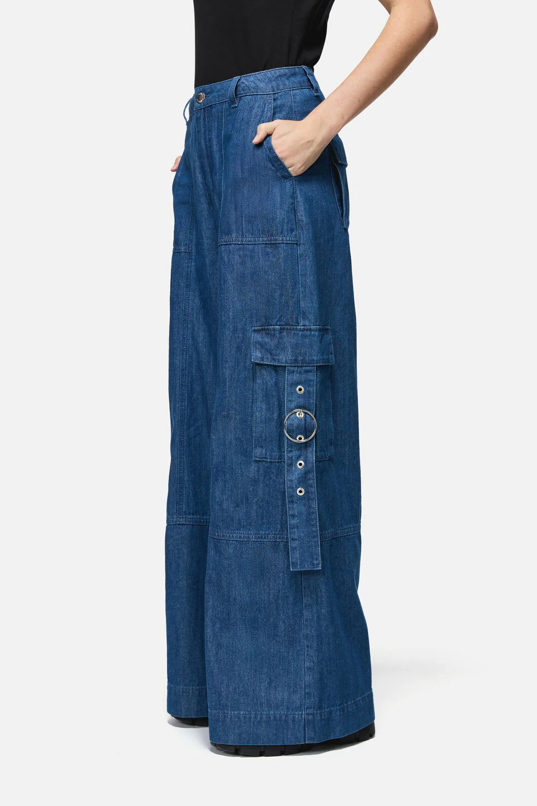 Constance Denim Cargo Jean - Image 5