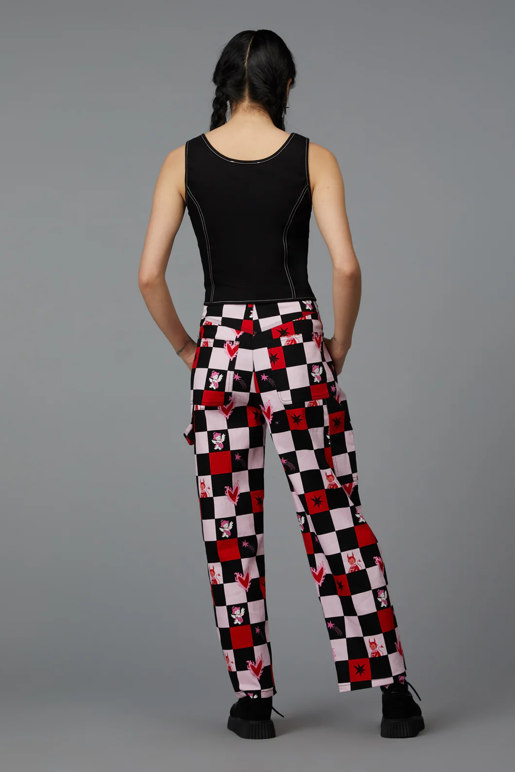 Contrast Grunge Corset Top - Image 5