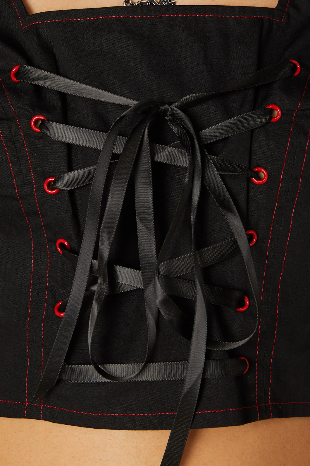 Contrast Stitch Corset Top - Image 5
