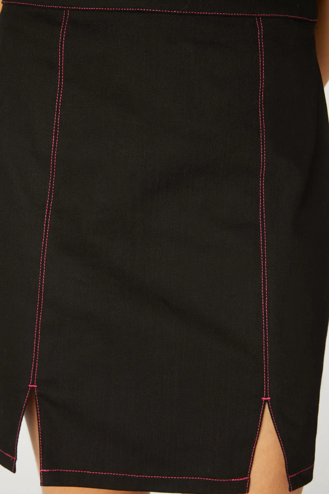 Contrast Stitch Goth Skirt - Image 5