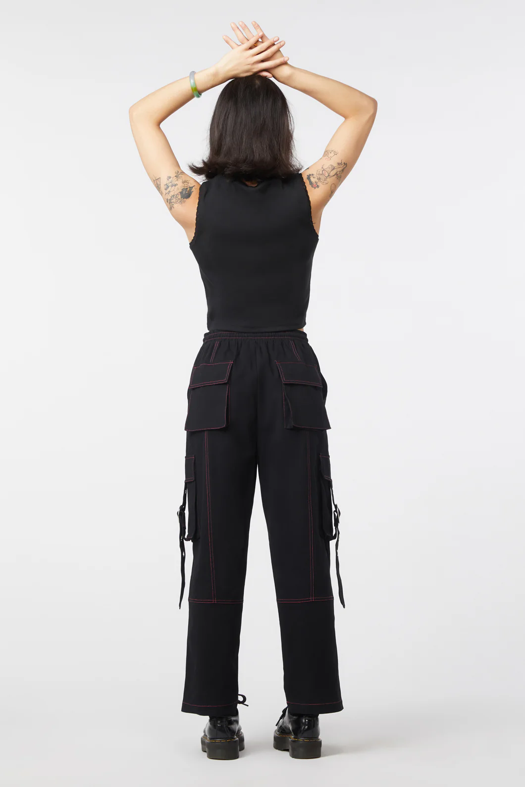 Contrast Stitch School Cargo - Image 4