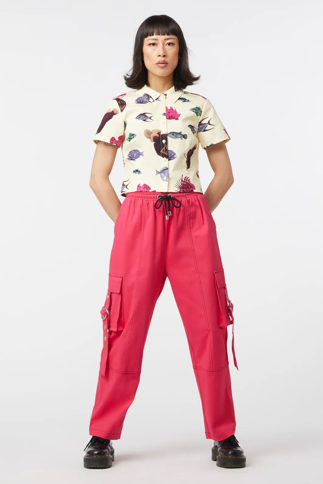 Contrast Stitch School Cargo - Image 6