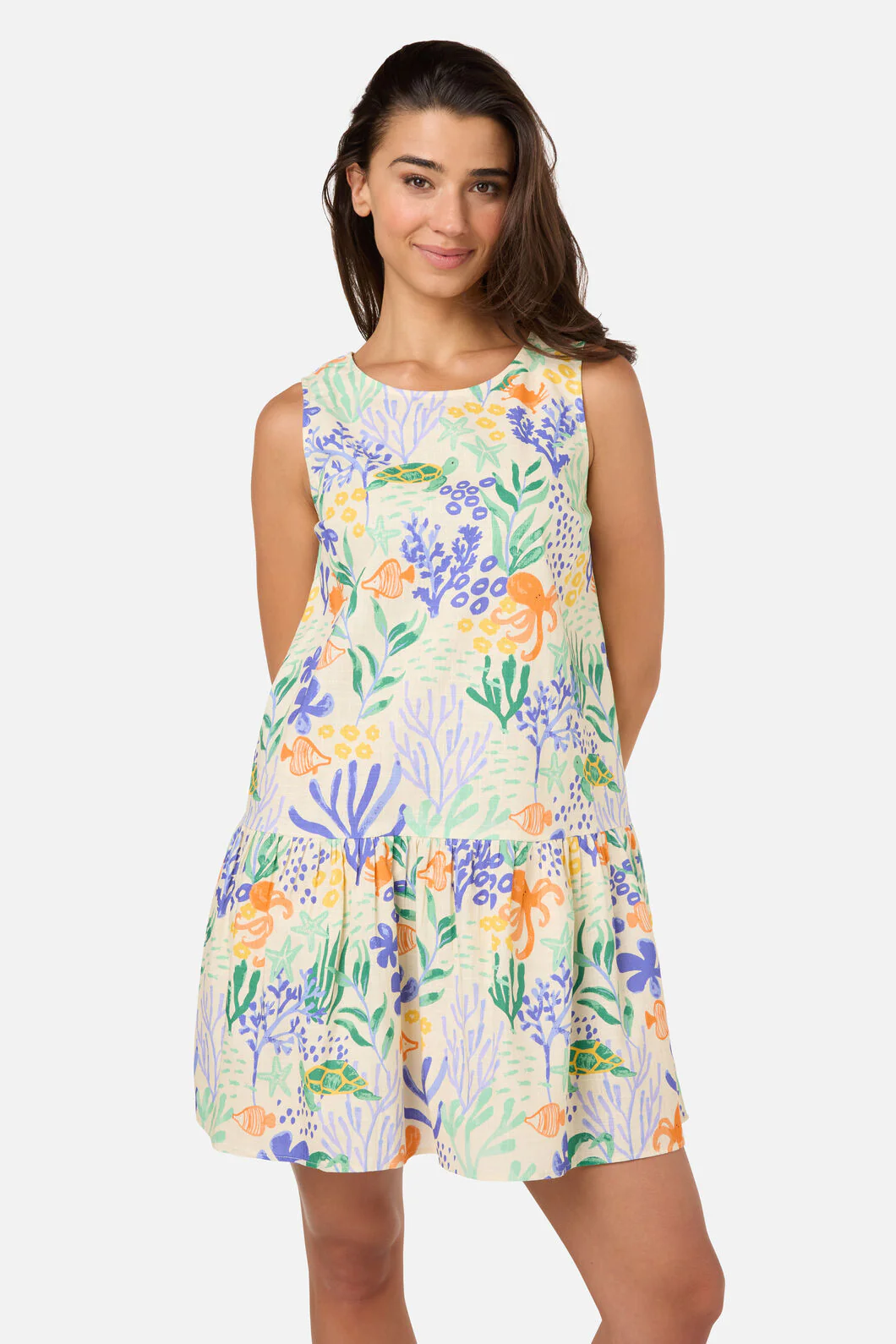 Coral Reef Mini Beach Dress