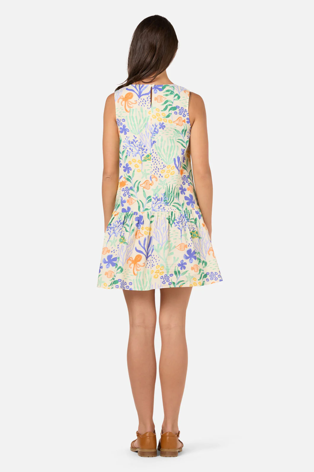 Coral Reef Mini Beach Dress - Image 5