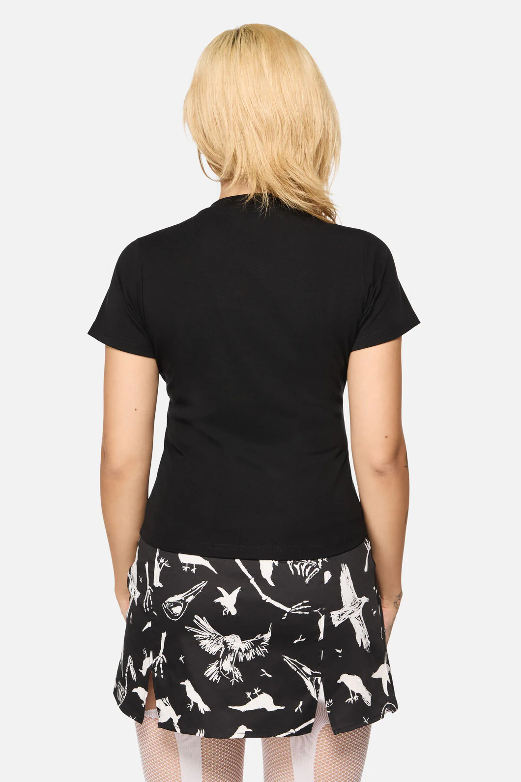 Corbeau Print Fitted T-Shirt - Image 6