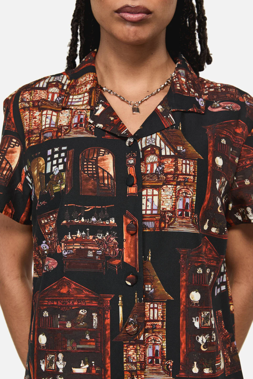 Covenstead Goth Print Blouse - Image 5