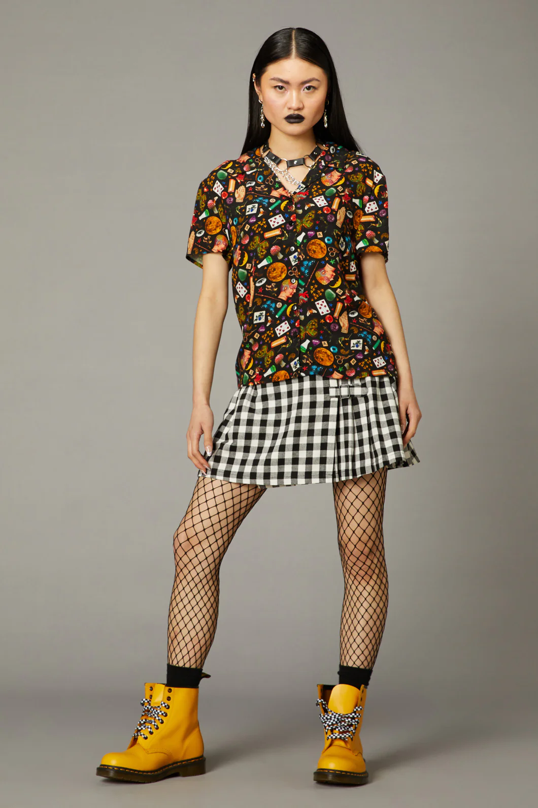 Crafty Witch Print Blouse - Image 2