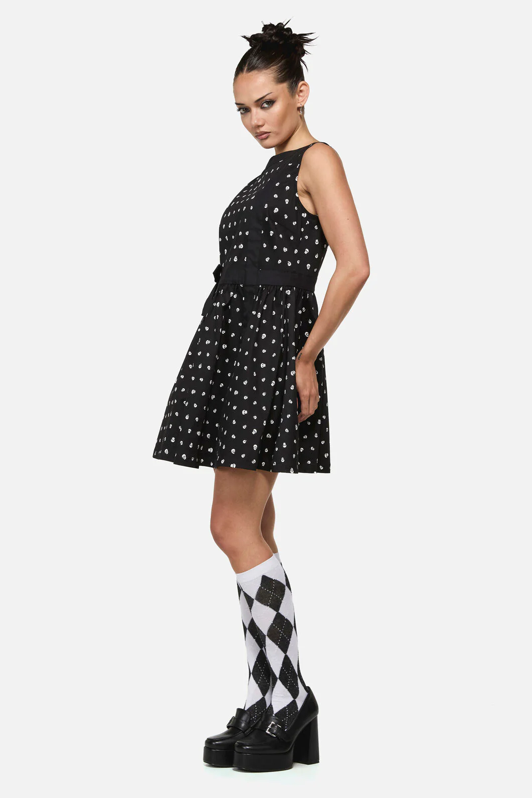 Cranium Goth Mini Dress - Image 3