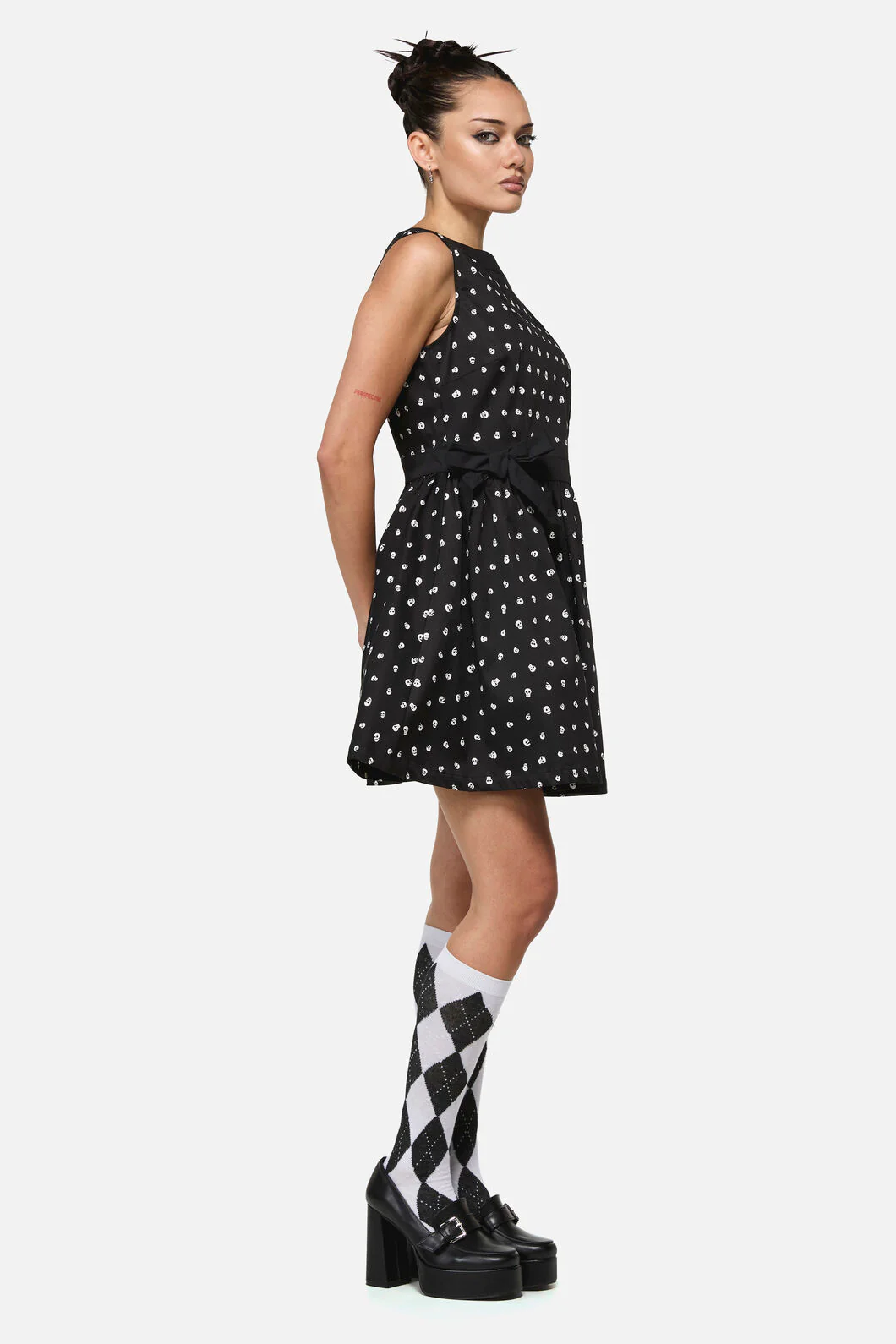 Cranium Goth Mini Dress - Image 5