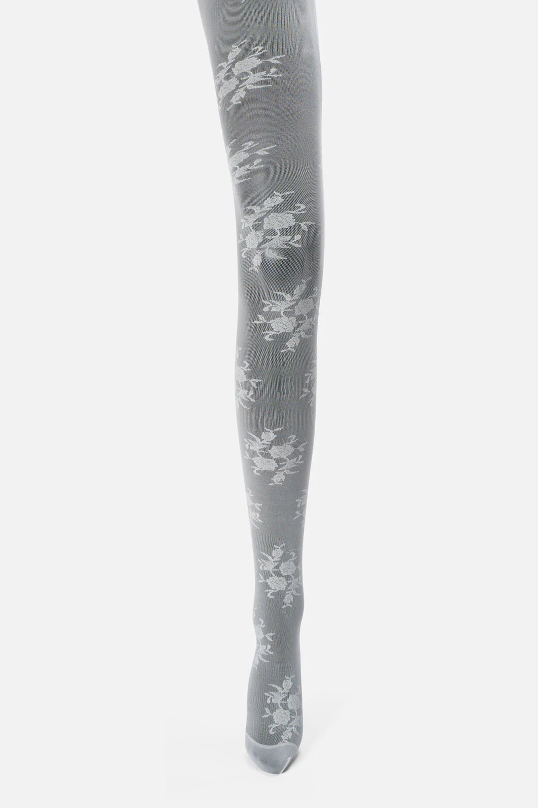 Cream Roses Sheer Tights