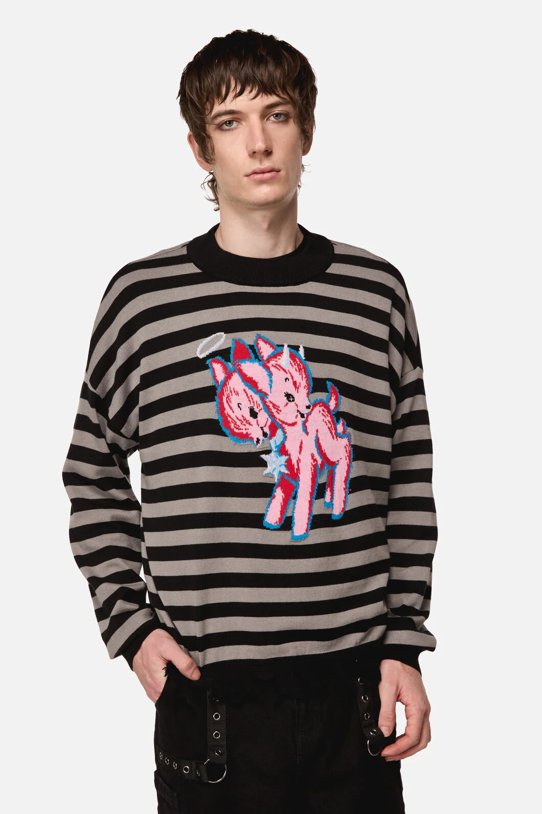 Creeps Goth Stripe Knit