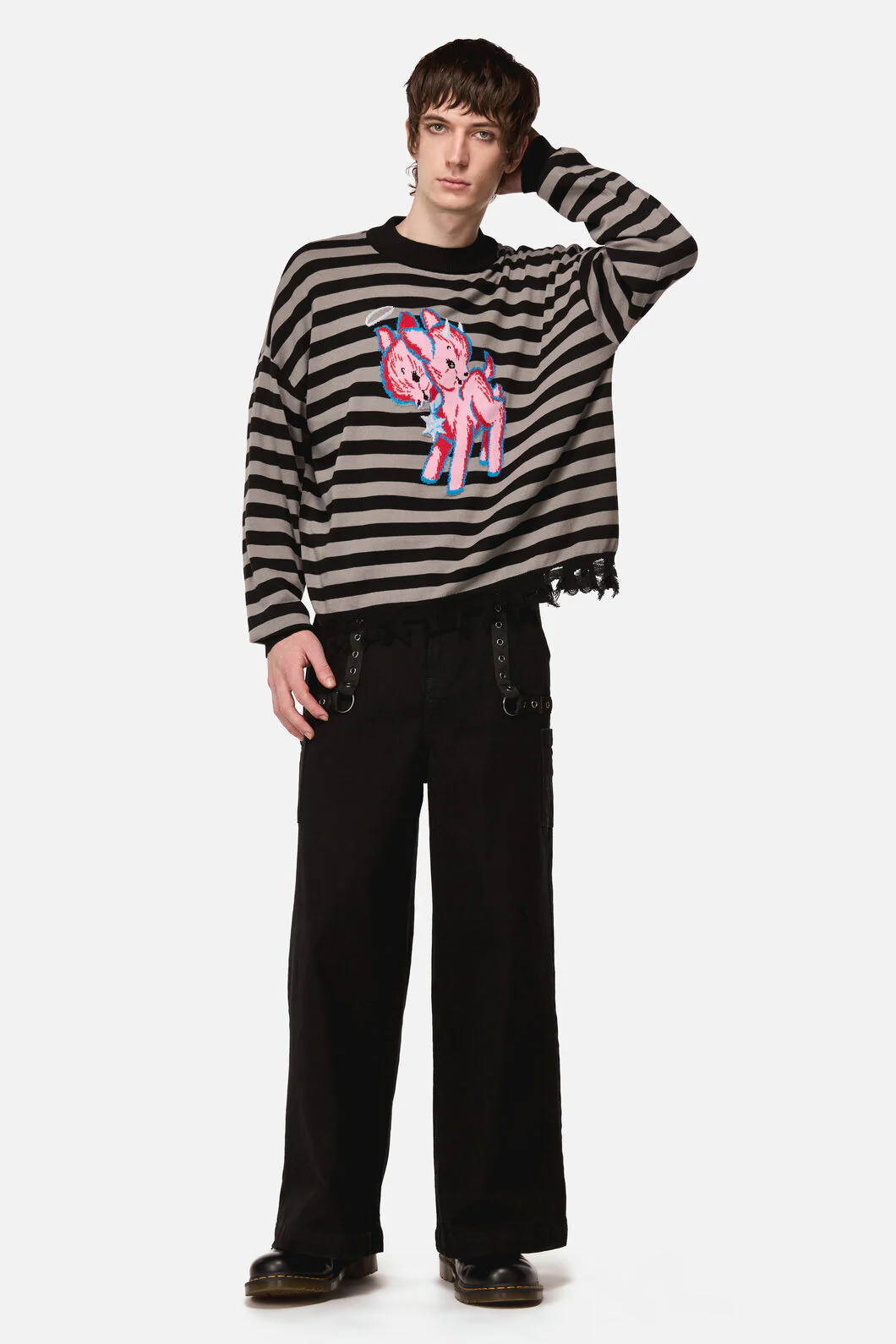 Creeps Goth Stripe Knit - Image 4