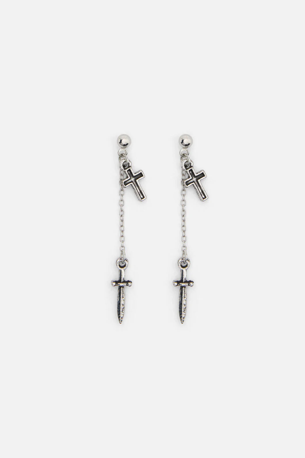 Cross & Dagger Earrings - Image 3