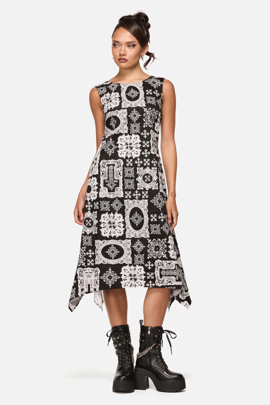Crossed Midi Dress