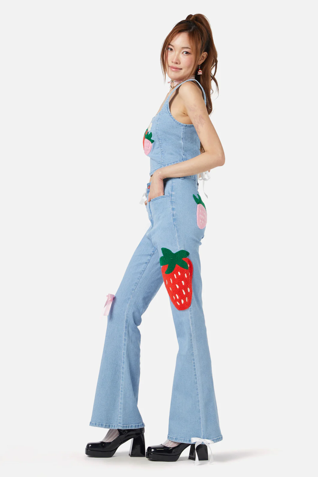 Crush On U Denim Flares - Image 4