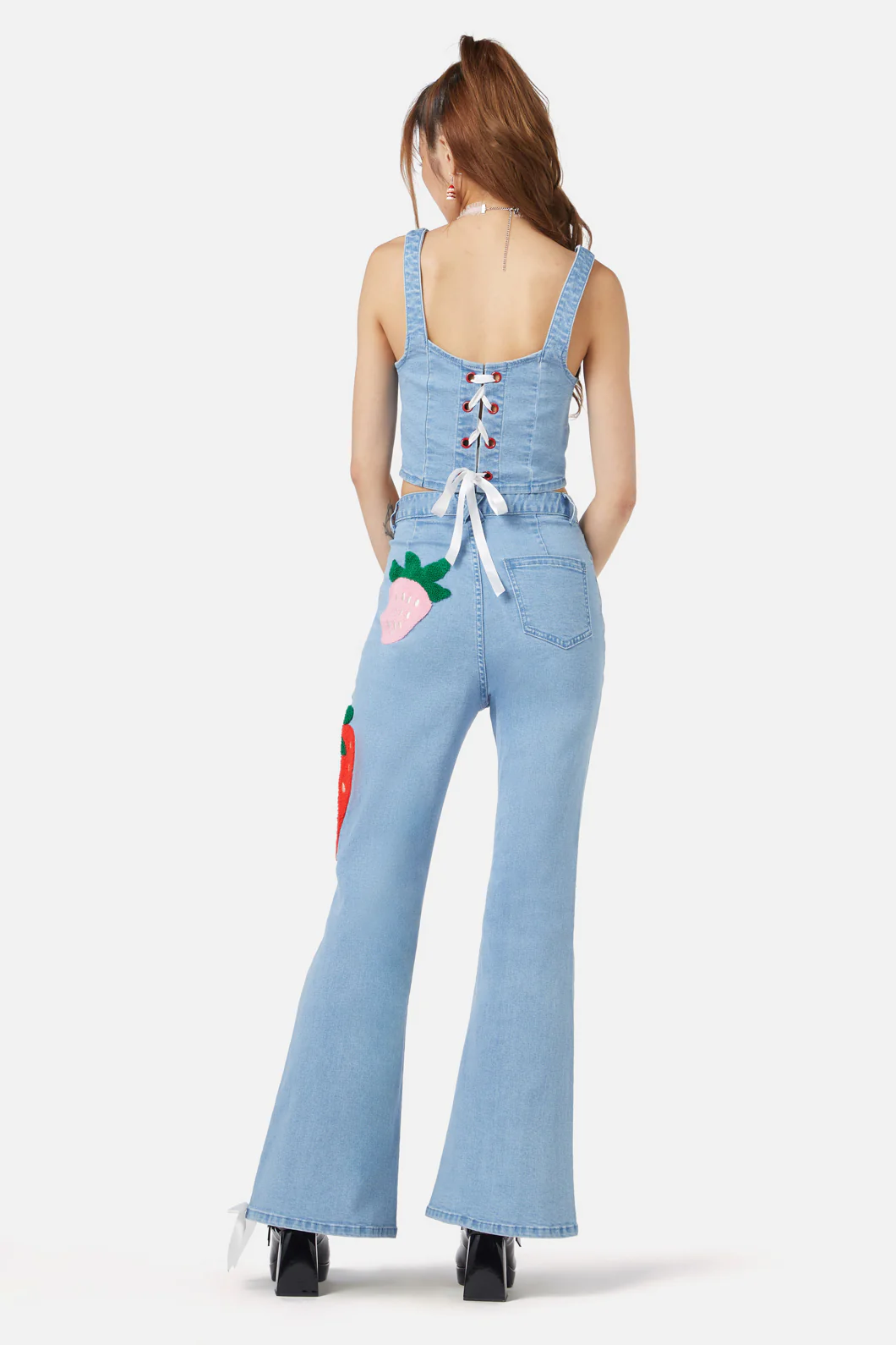 Crush On U Denim Flares - Image 6