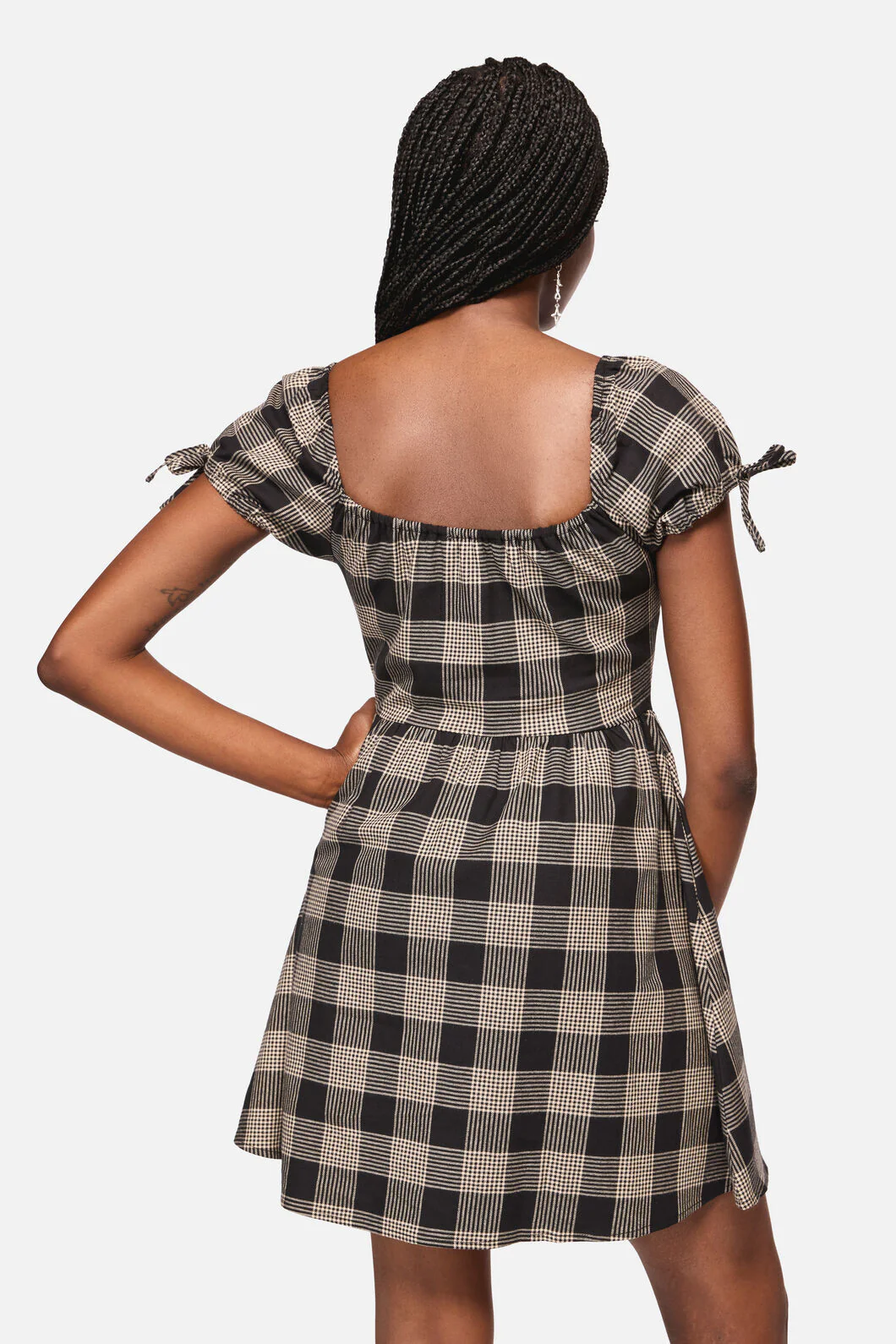 Crypt Check Babydoll Dress - Image 3