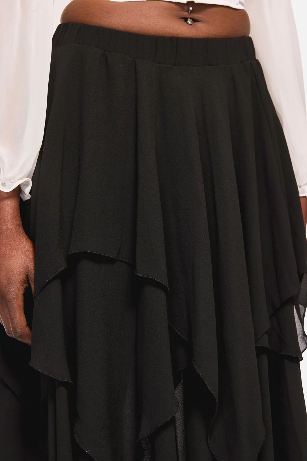 Crypt Layered Hanky Mesh Skirt - Image 8