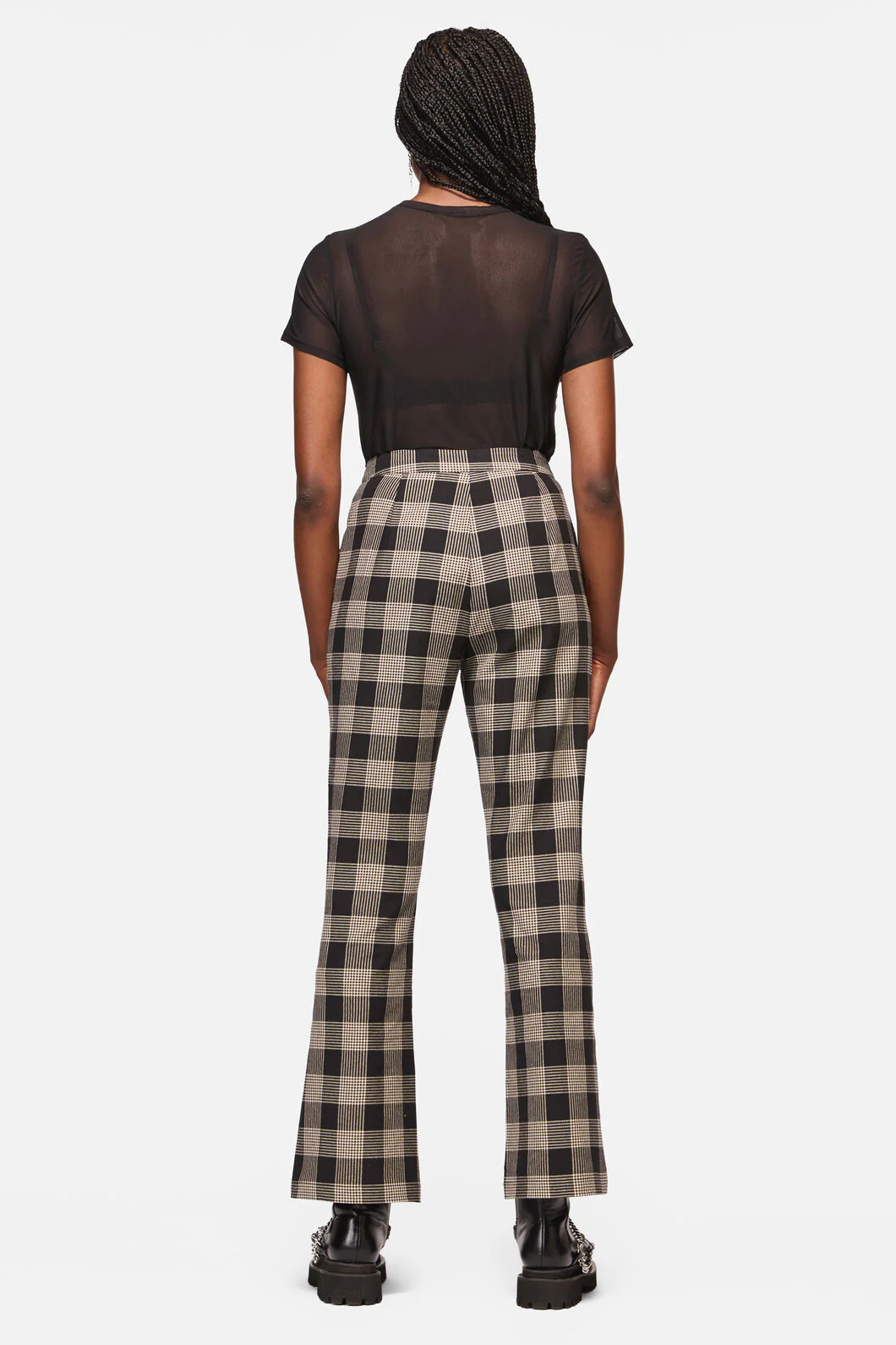 Crypt Check Straight Flare Fit Pant - Image 3