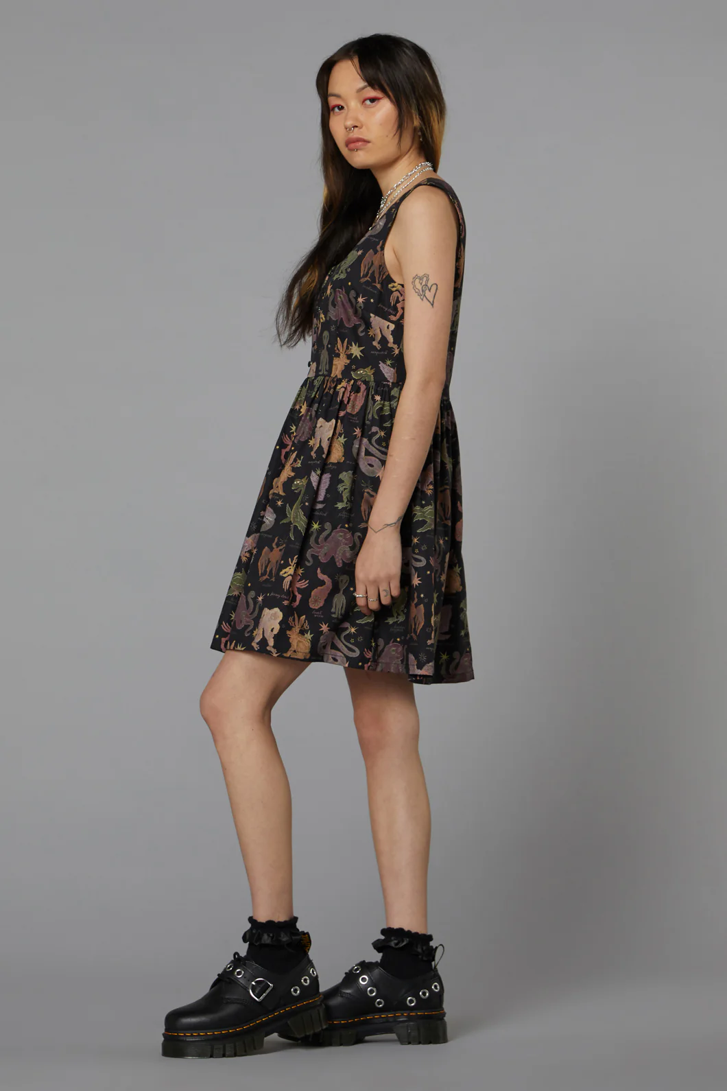 Cryptid Print Dress - Image 3