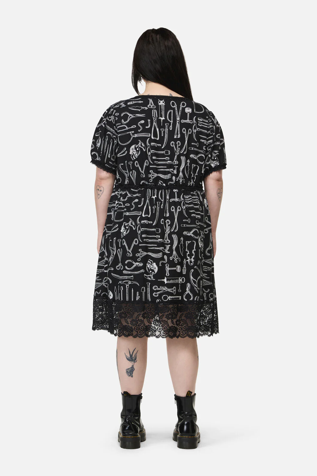 Curve Barbaric Print Goth Dress - Image 4
