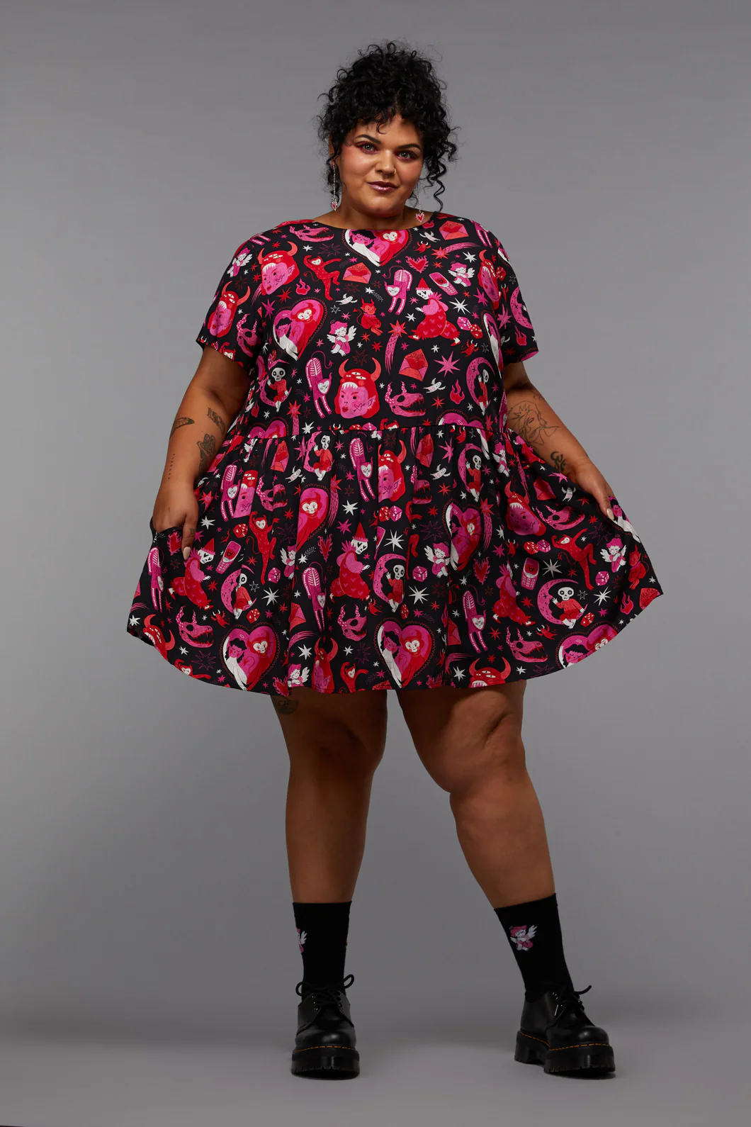 Curve Devil Dance Party Dress - Image 2