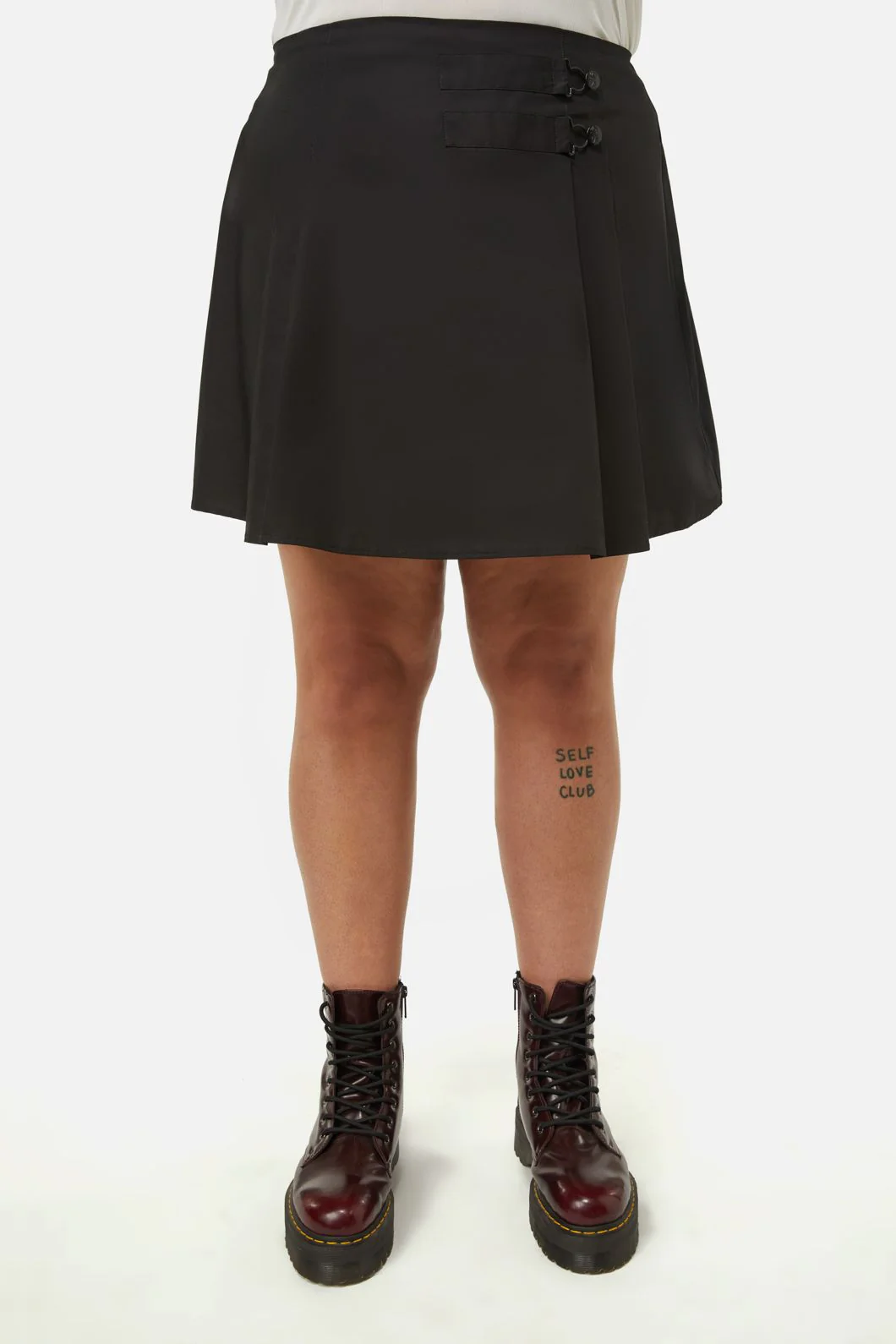 Curve Field Work Pleated Skirt - Image 2