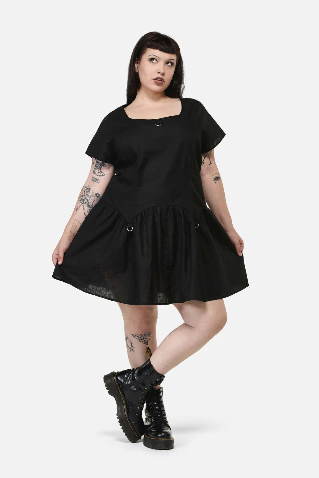 Curve Goodie Goth D-Ring Dress - Image 2