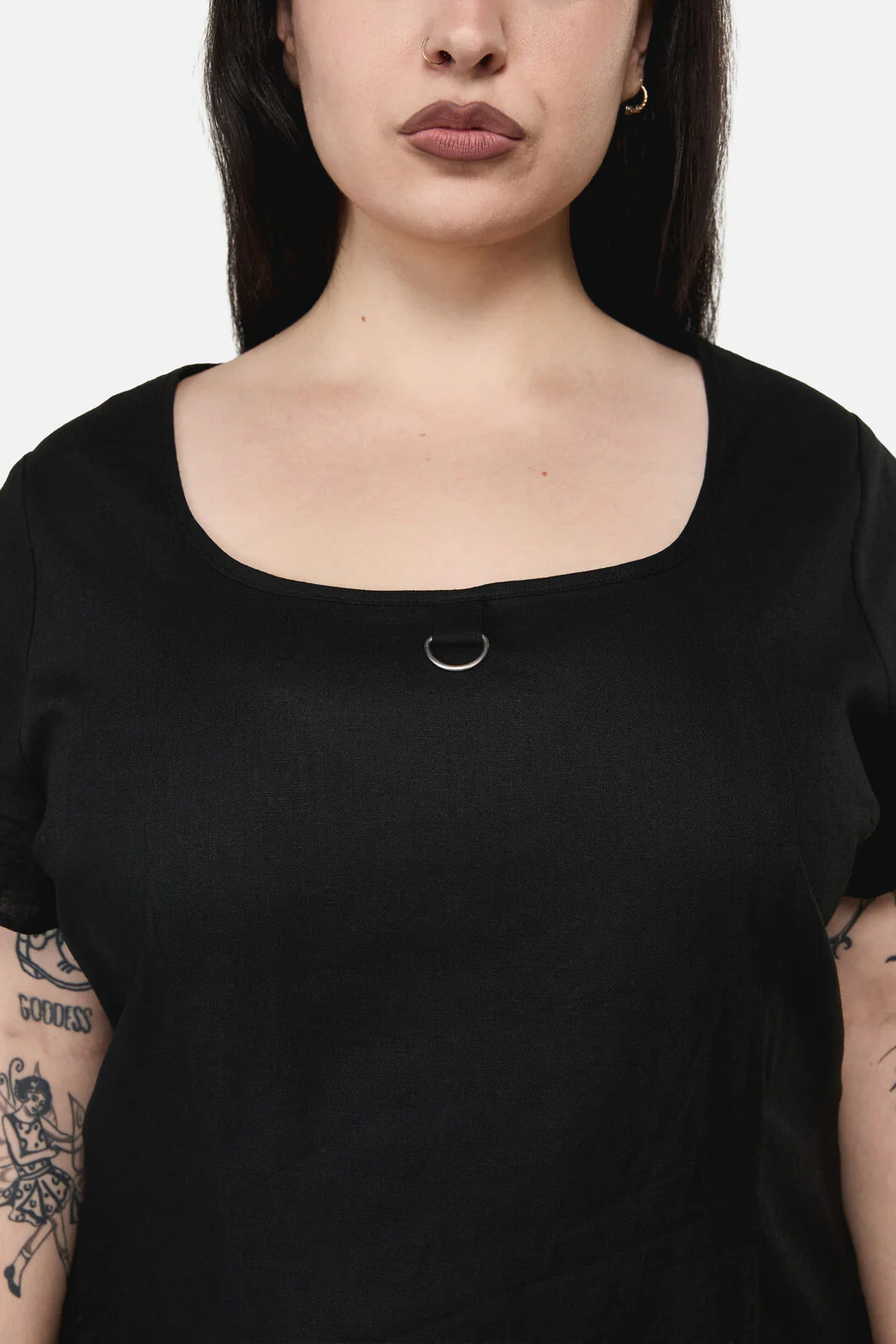 Curve Goodie Goth D-Ring Dress - Image 5