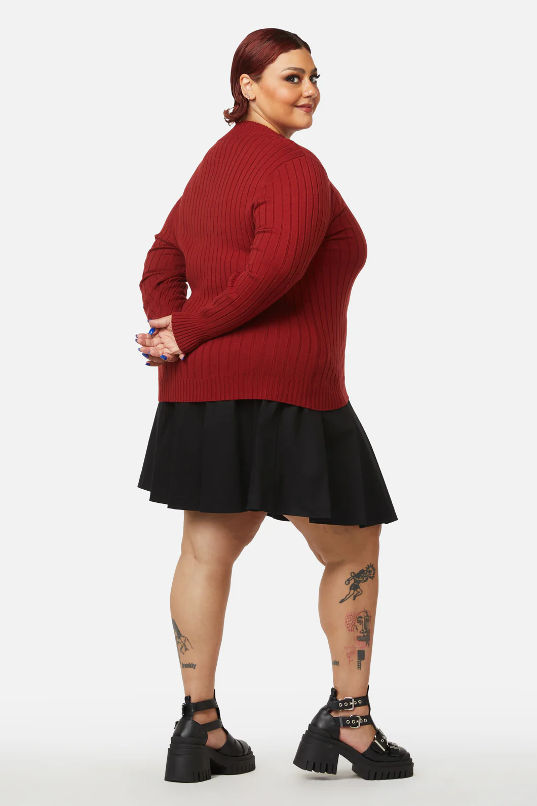 Curve Grave Respect Knit Skivvy - Image 4