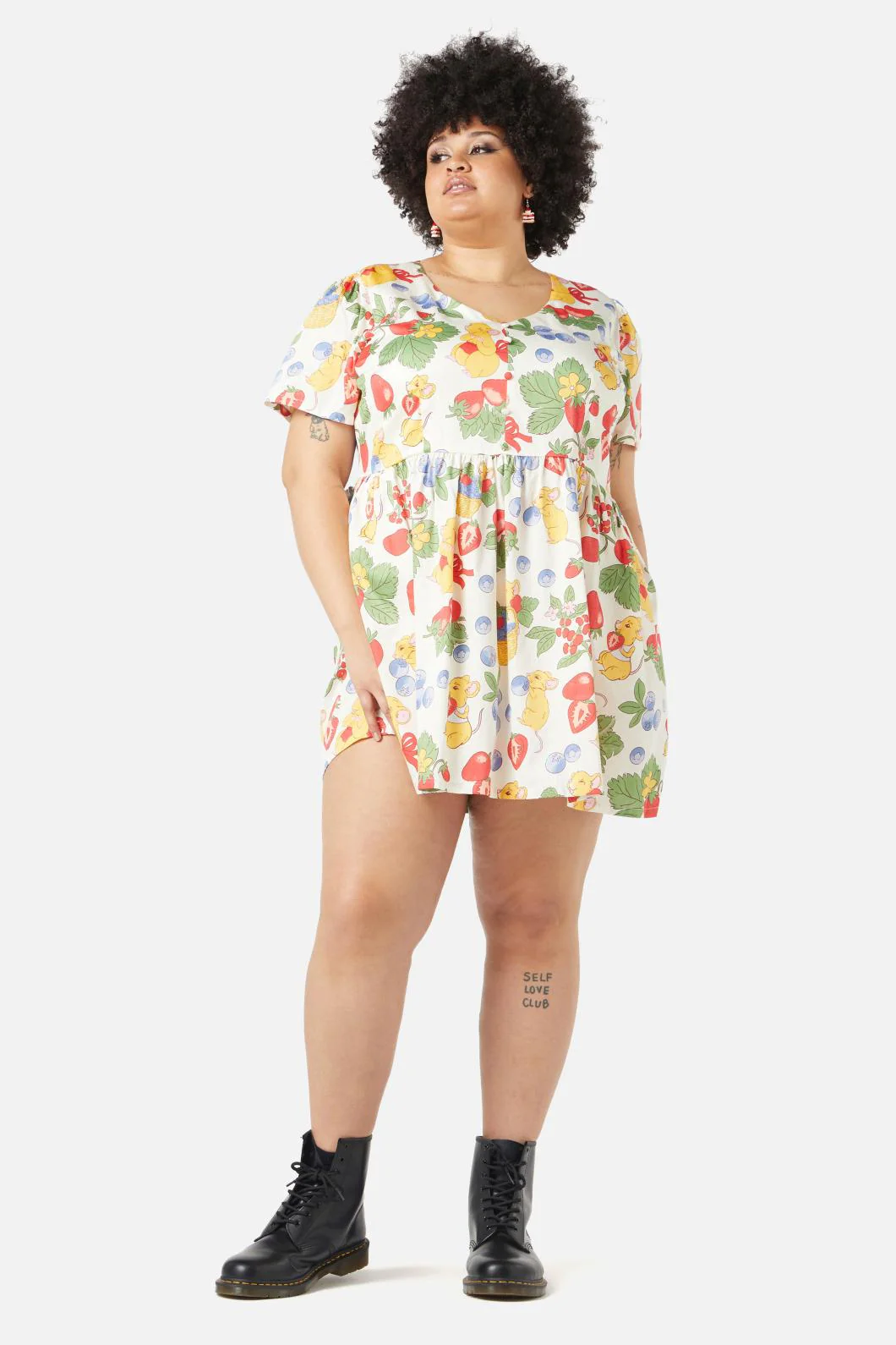 Curve Hamper Printed Dress