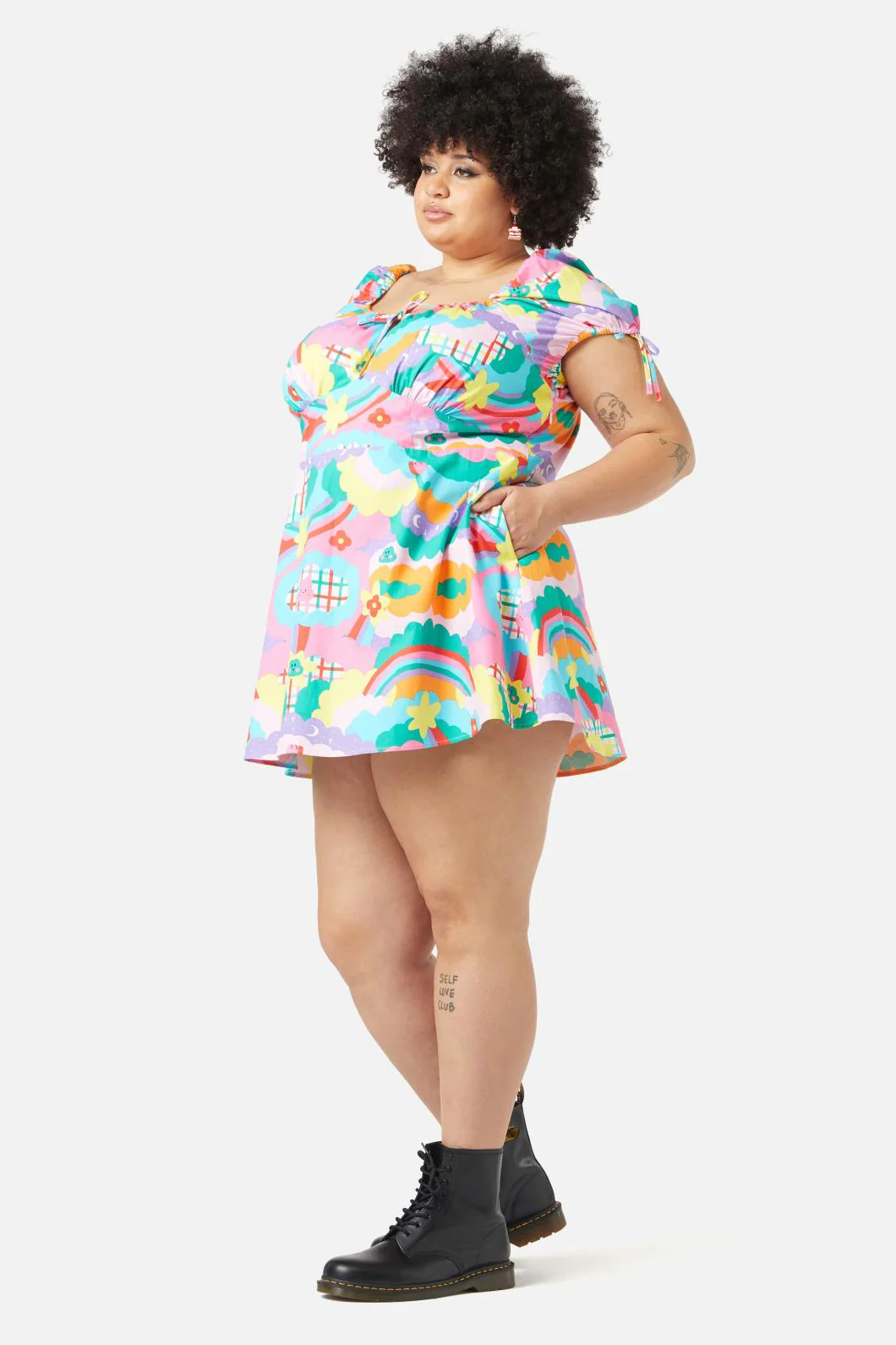 Curve Idolize Babydoll Dress - Image 2