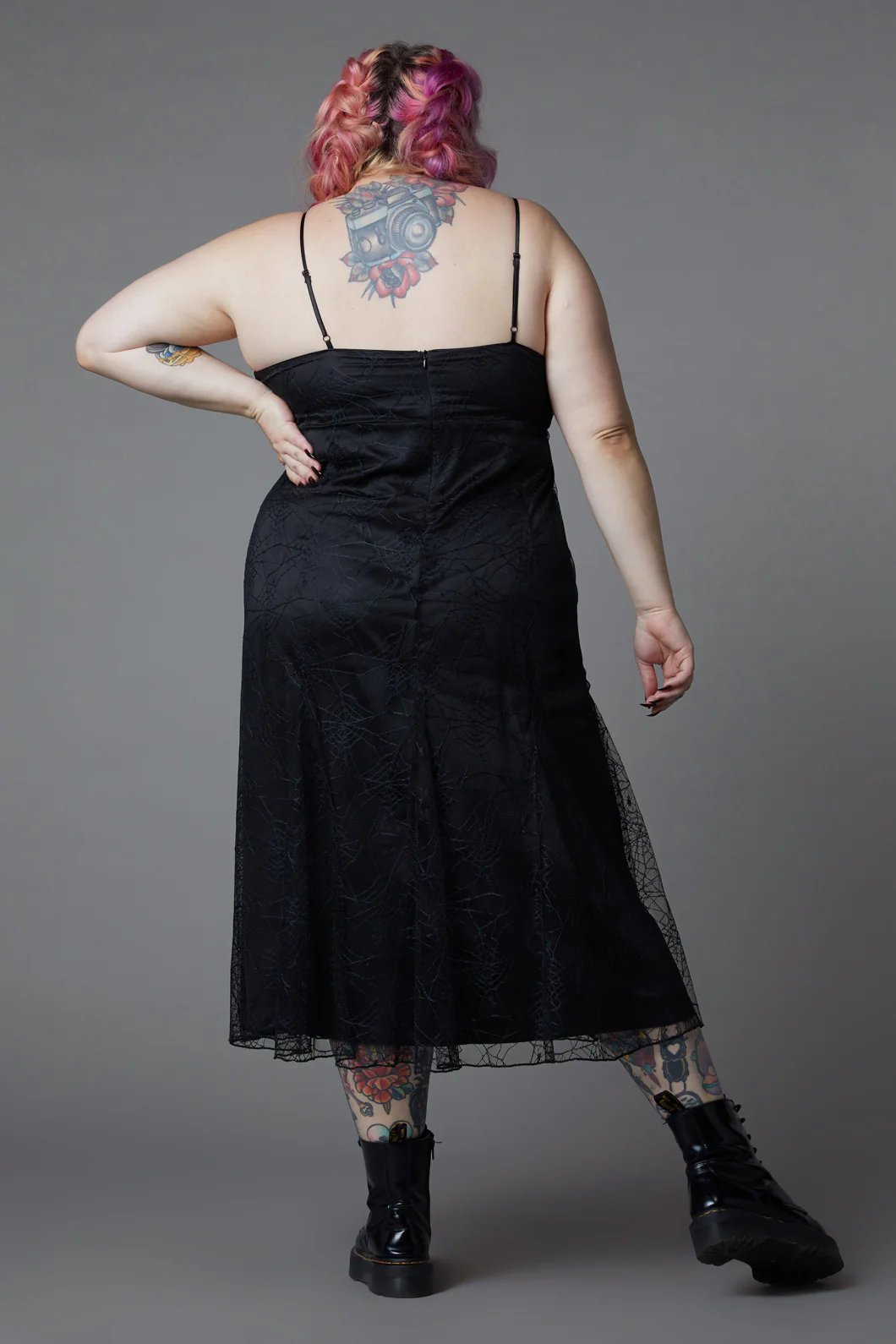 Curve Interwebs Mesh Dress - Image 4