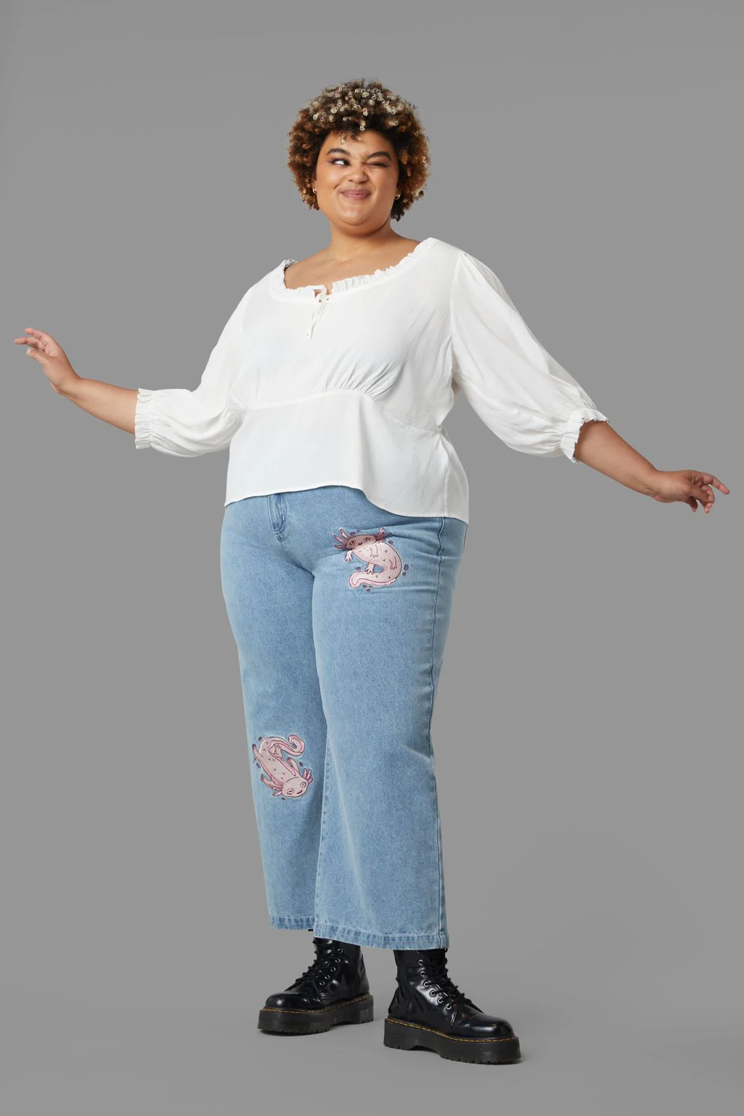 Curve Lily Pad Blouse - Image 3