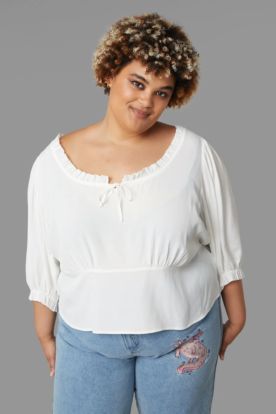 Curve Lily Pad Blouse - Image 6