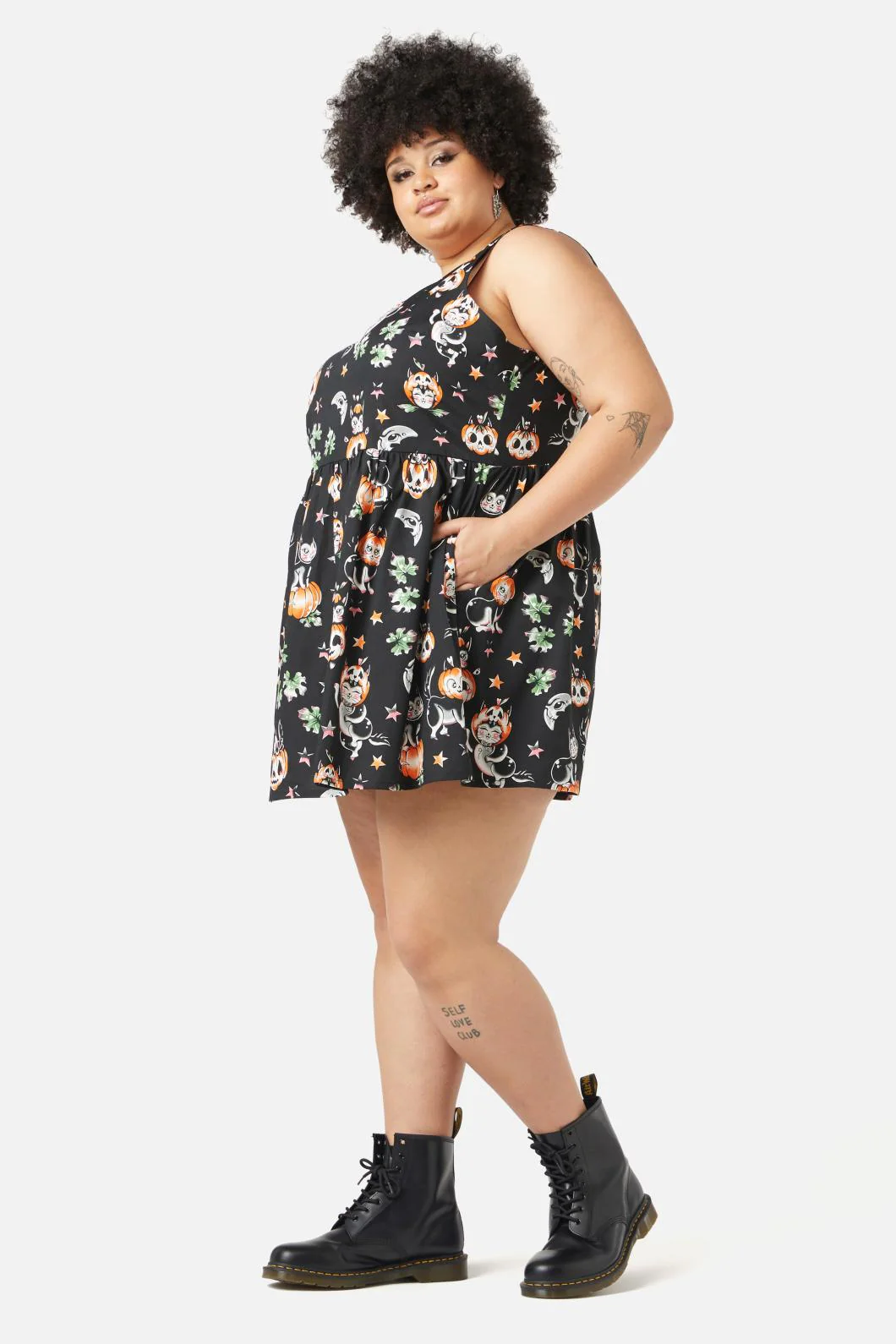 Curve Pumpkin Patch Kitty Dress - Image 2