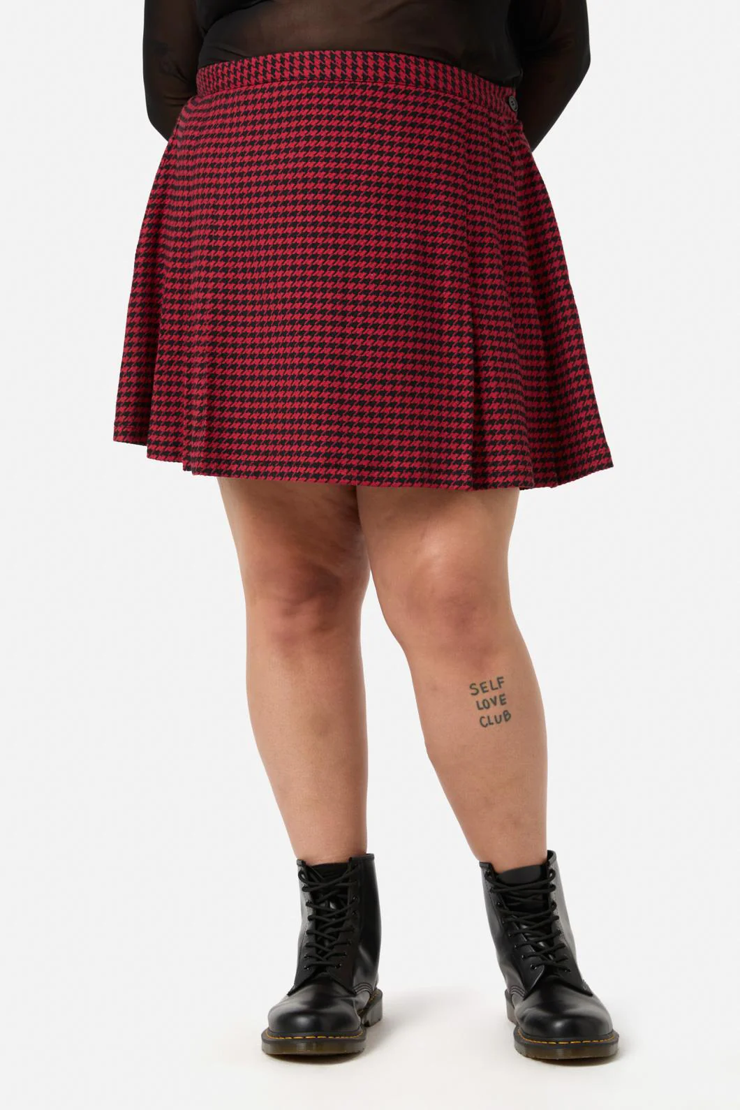 Curve Virtue Houndstooth Skirt - Image 2
