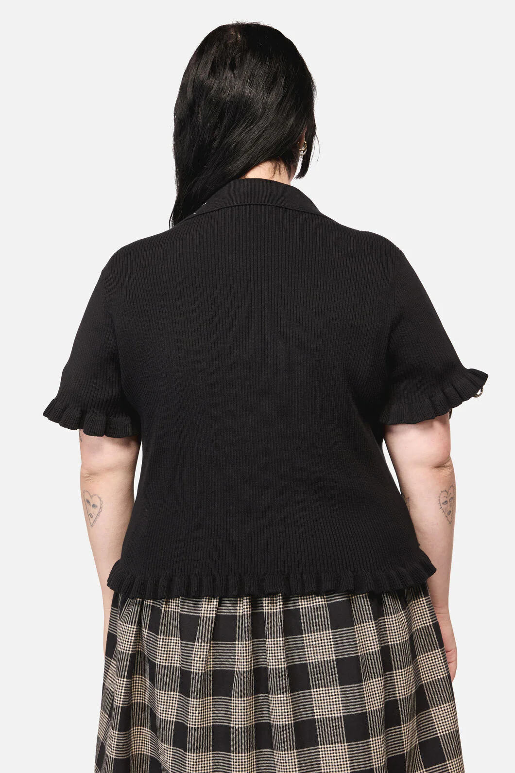 Curve Webbed Zipper Cardi - Image 3
