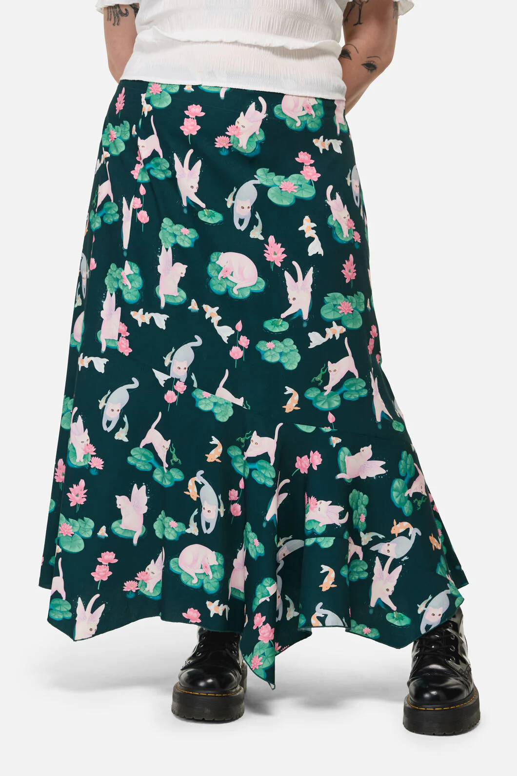 Curve Lilycat Cottagcore Midi Skirt - Image 2