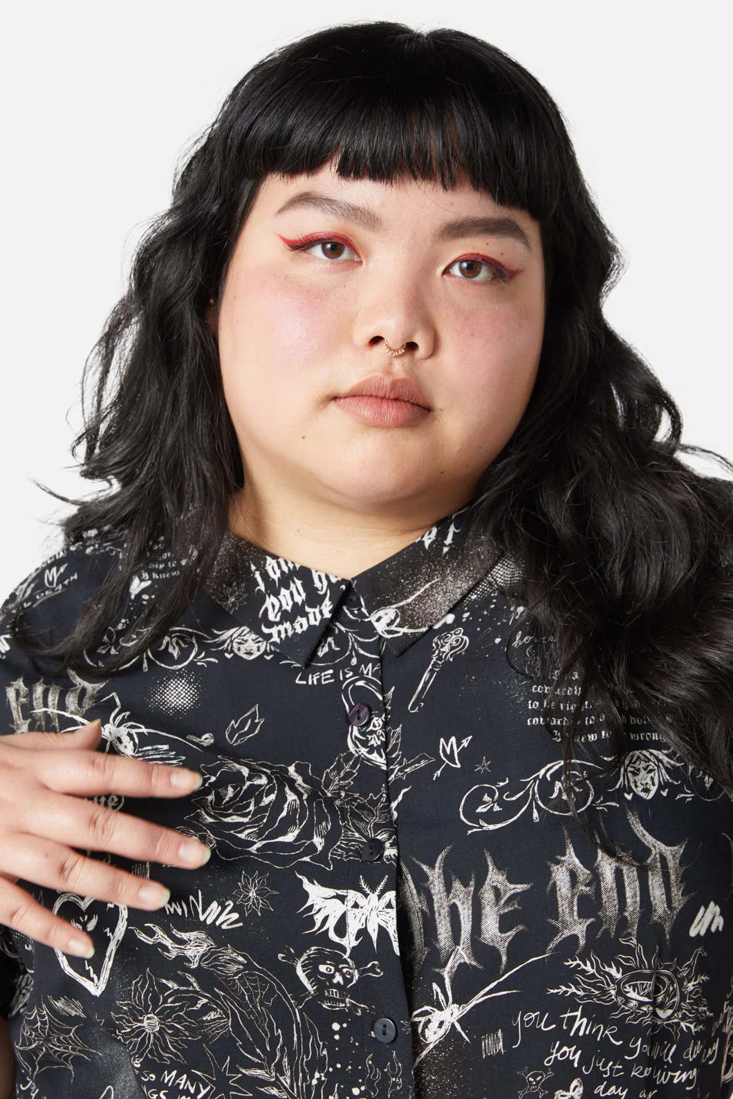 Curve Lover's Departure Print Dress - Image 5