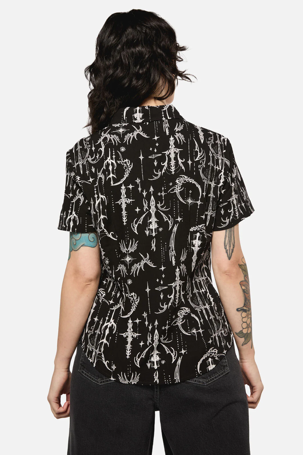 Cyber Print Viscose Blouse - Image 4
