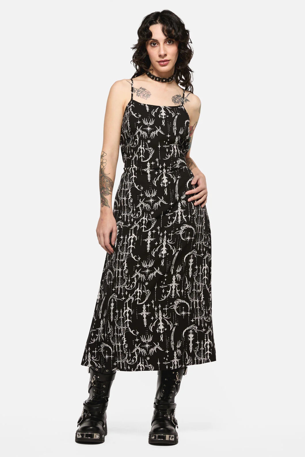 Cyber Sigil Slip Dress - Image 4