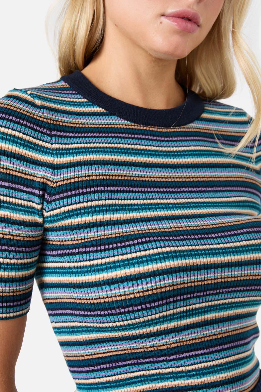 Cydney Stripe Rib Knit Top - Image 5