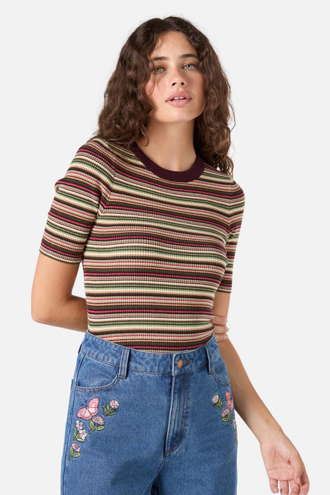 Cydney Stripe Rib Knit Top - Image 7