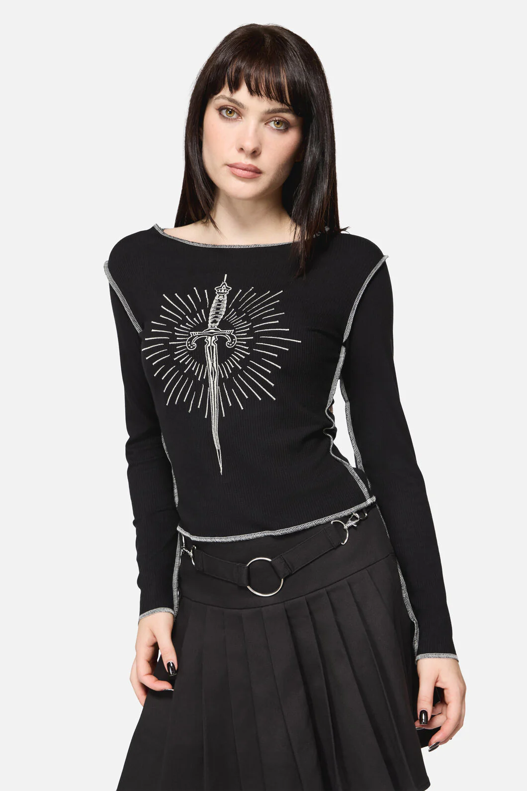Dagger Goth Top