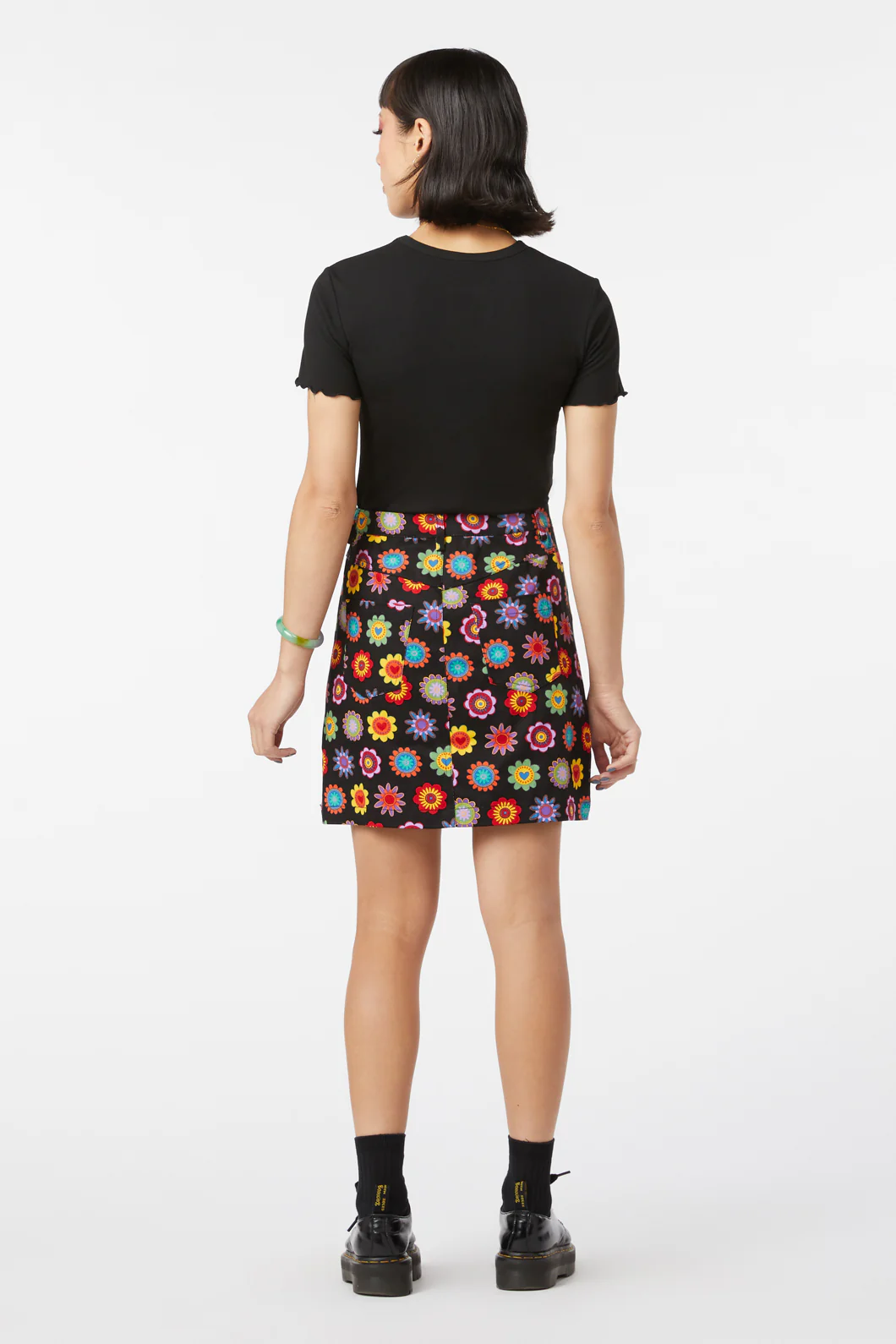 Daisy Cotton Drill Mini Skirt - Image 4
